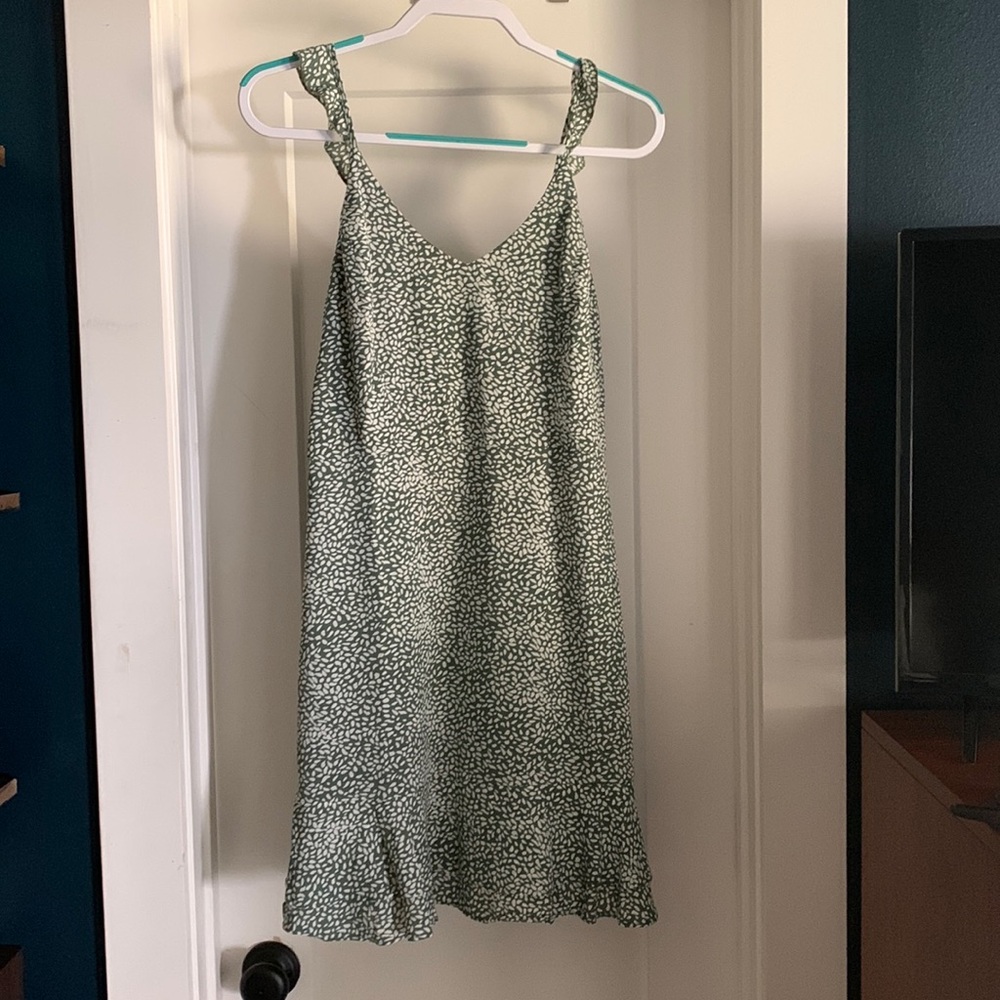 Green Printed Summer Dress